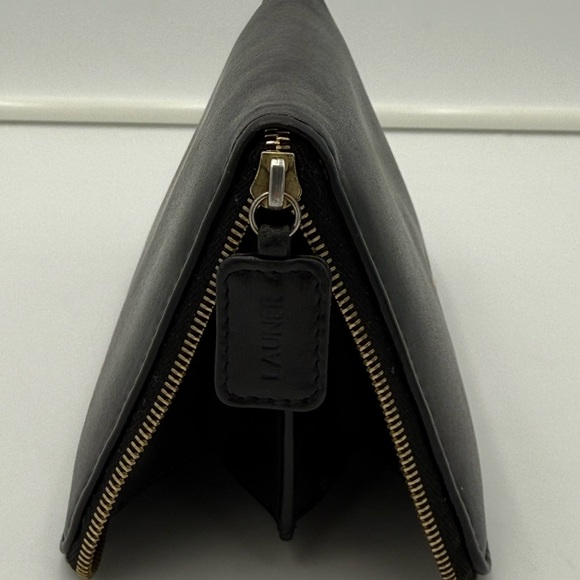 LAUNER • JASMINE Zip Clutch Wallet in Black • Royal Warrant H.M. QUEEN ($735+) - Picture 11 of 16